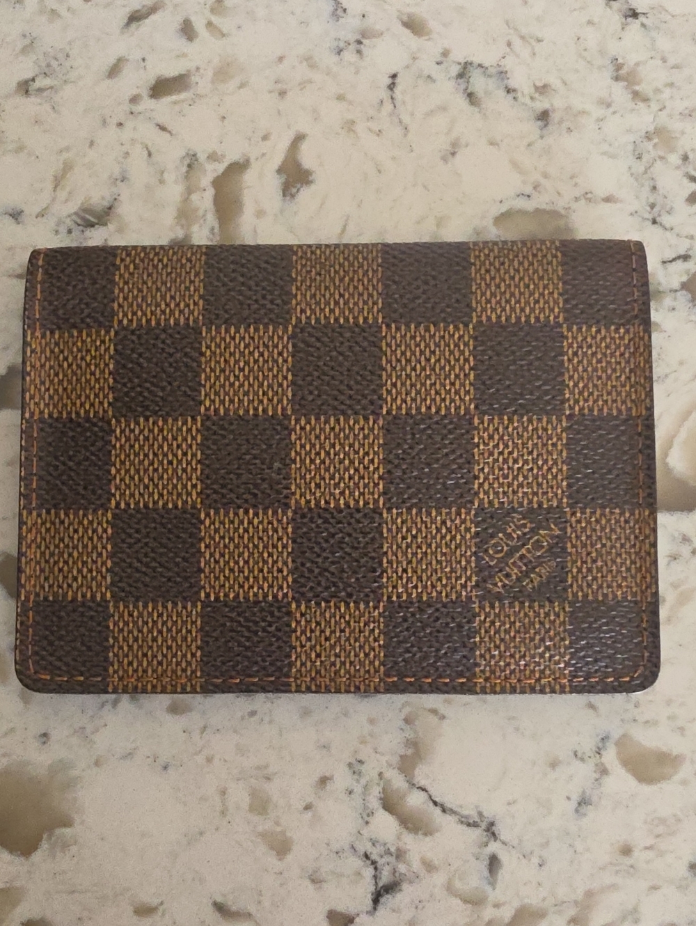 Louis Vuitton Card Case in Damier Ebene